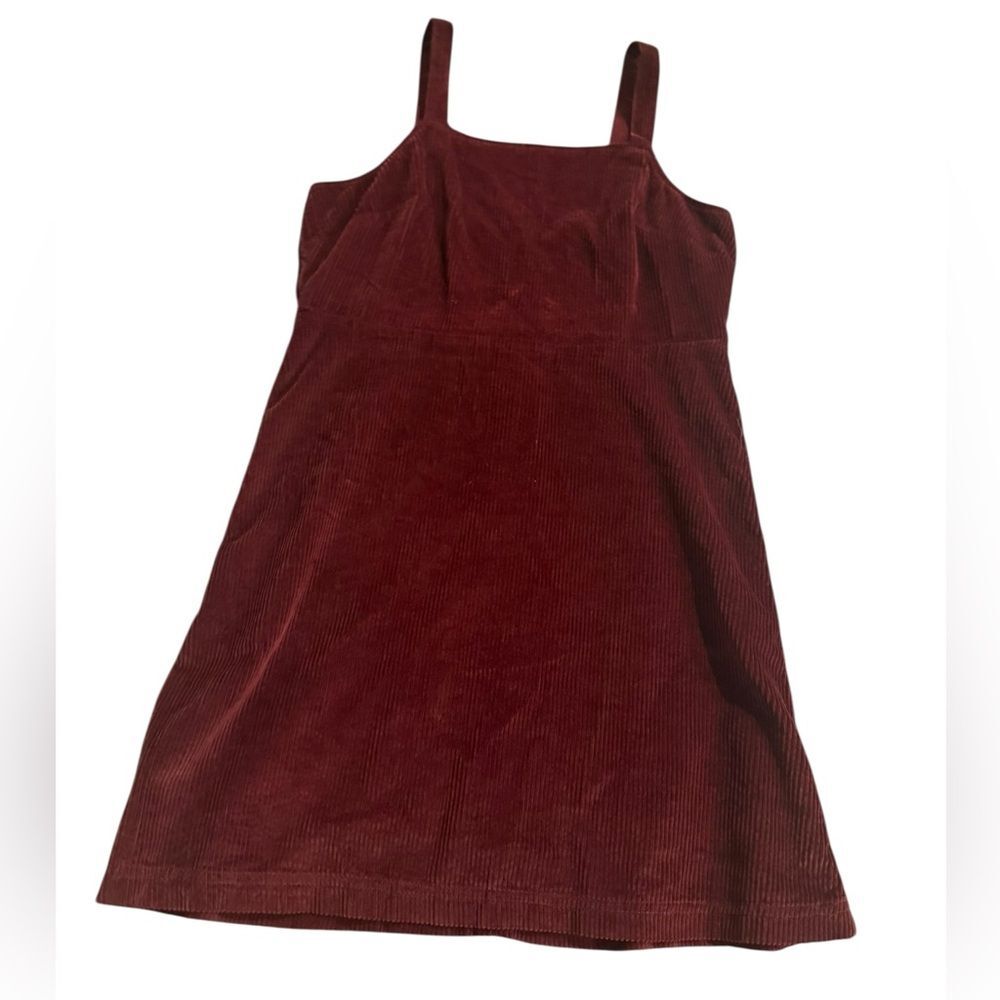 American Eagle Maroon Corduroy Short Dress Size Medium